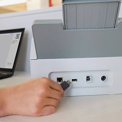 Alt View 7. Brother - ADS-4700W Duplex Document Scanner - White/Black.