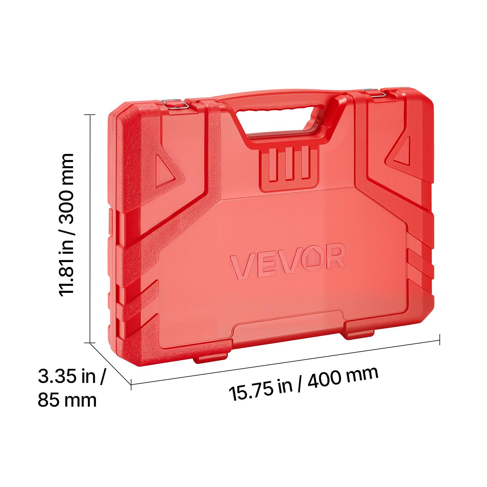 mm 300 / in 11.81 in / 11.81 VEVOR 3.35 in / 85 mm 400 mm 15.75 in