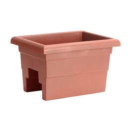 Root & Vessel - 16" Countryside Rail Planter for 3.5" or 5.5" Wide Railings - Terra
