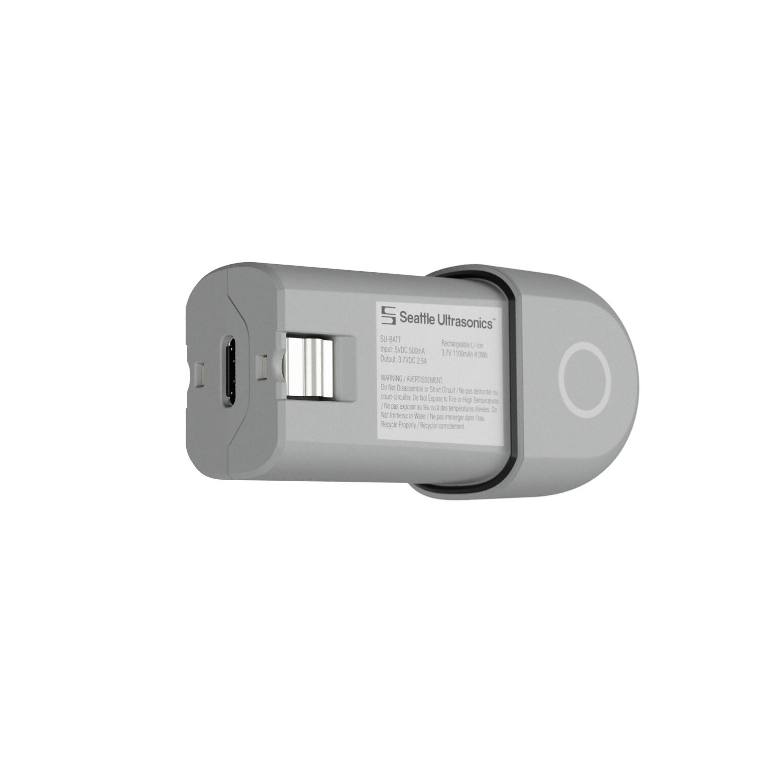 5 Seattle Ultrasonics SU-BATT Rechargeable -Hon ingut 5100 500mA VT.B 1100mAh 4.0Wh Output: 11 7VDC 2.5A

WARNING AVERTISSEMENT. Do Not Disassemble or Short Circuit / Ne pas démonter ou court-circulter. Do Not Expose to Fire or High Temperature / Ne pas exposer à des températures élevées. Do Not Immerse in Water / Ne pas immerger dans l'eau. Recycle Properly / Recycler correctement.