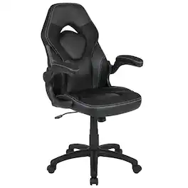 Emma + Oliver - Z100 Gaming Chair Racing Office Ergonomic Computer PC Adjustable Swivel Chair - Black