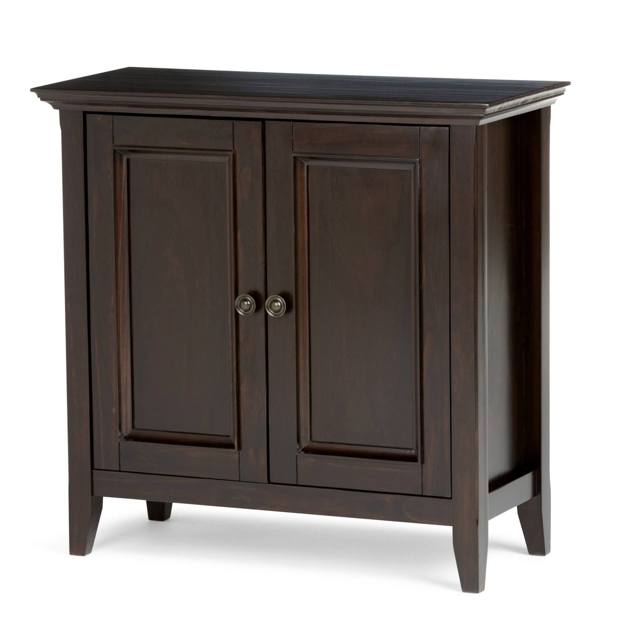 Simpli Home – Amherst Low Storage Cabinet – Hickory Brown Sansujyuku sansujyuku.com