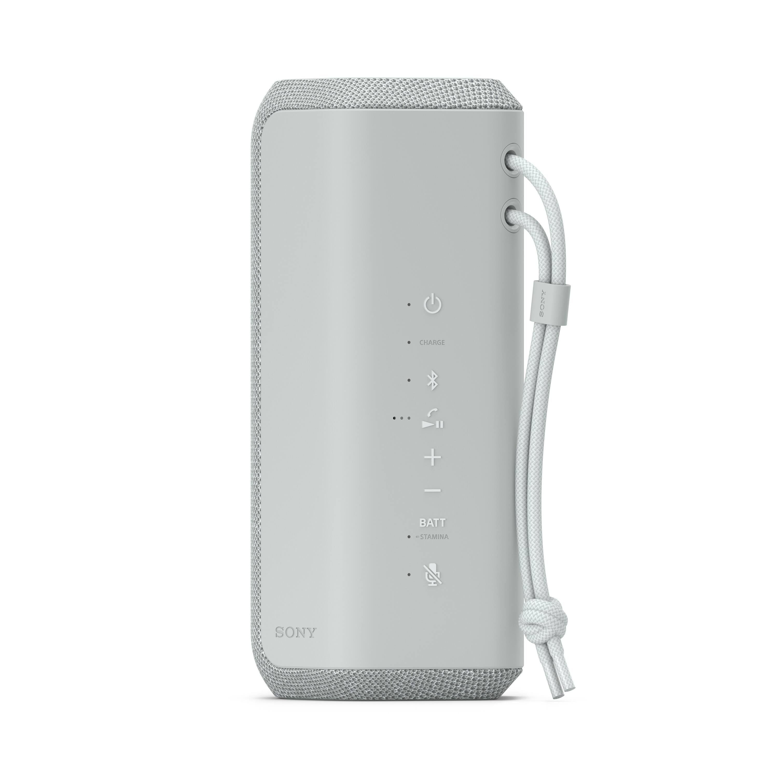 Left. Sony - XE200 Portable Waterproof and Dustproof Bluetooth Speaker - Light Gray.