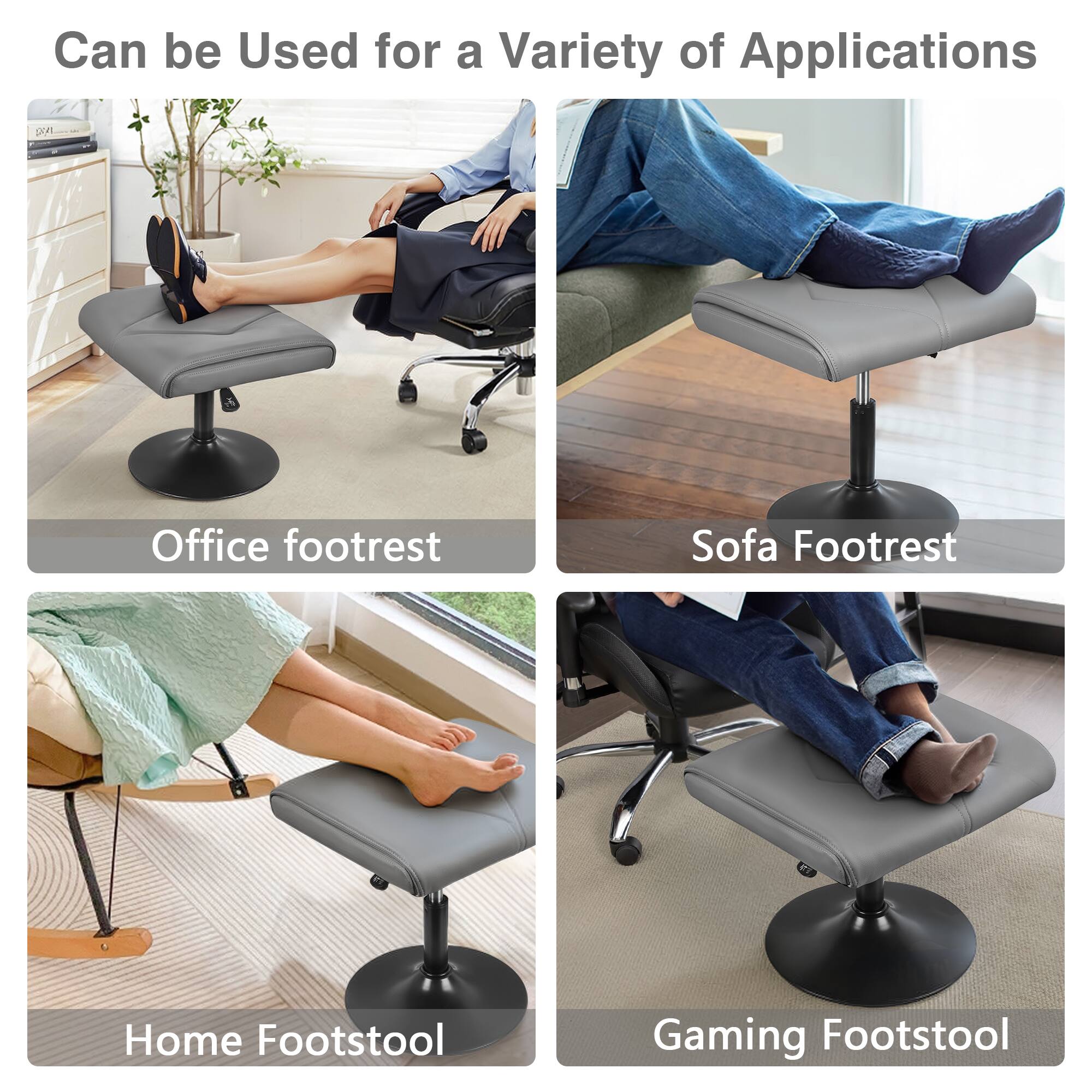 Can be Used for a Variety of Applications

- Office footrest
- Sofa Footrest
- Home Footstool
- Gaming Footstool