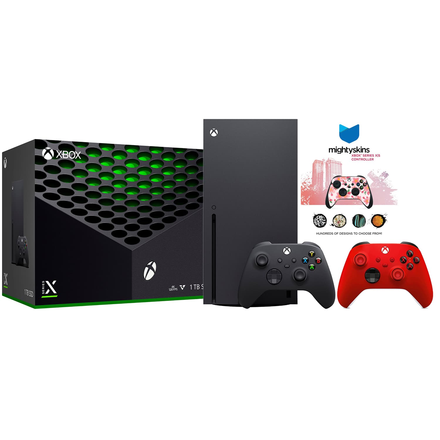 Xbox Series X 1TB Disc Console with Extra Controller and MightySkins Code Bundle