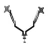 HUANUO - Dual Monitor Desk Mount with Gas Spring Arms - Black