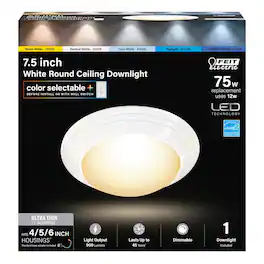 FEIT ELECTRIC - Feit White 7.6 in. W LED Disklight Retrofit Kit 12 W