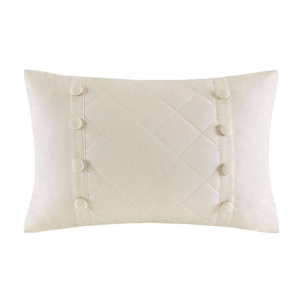 Alt View 4. Gracie Mills - Gracie Mills Kristofer 4-Piece Reversible Tailored Bedspread Set - Ivory.