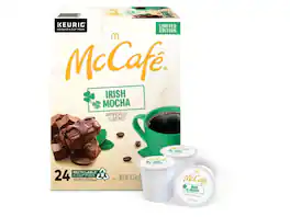 Green Mountain Coffee - McCafe K-Cup Irish Mocha, Keurig Single-Serve K-Cup Pods, Light Roast Coffee, 24 Count/Box
