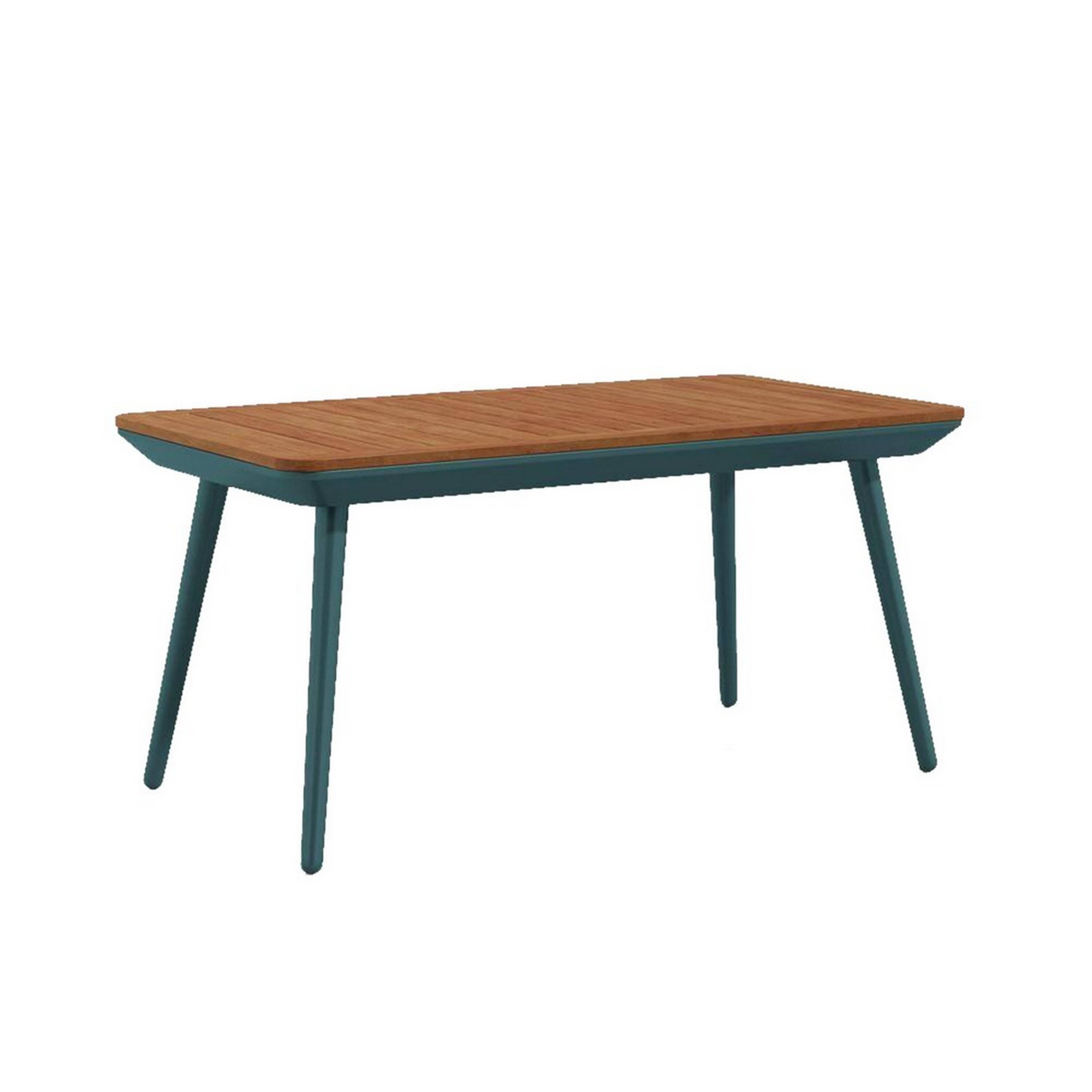 Alt View 1. Manhattan Lane - 3 Piece Outdoor Coffee Table and Chairs Set, Wood Planks, Gray, Green - Gray, Green, Brown.