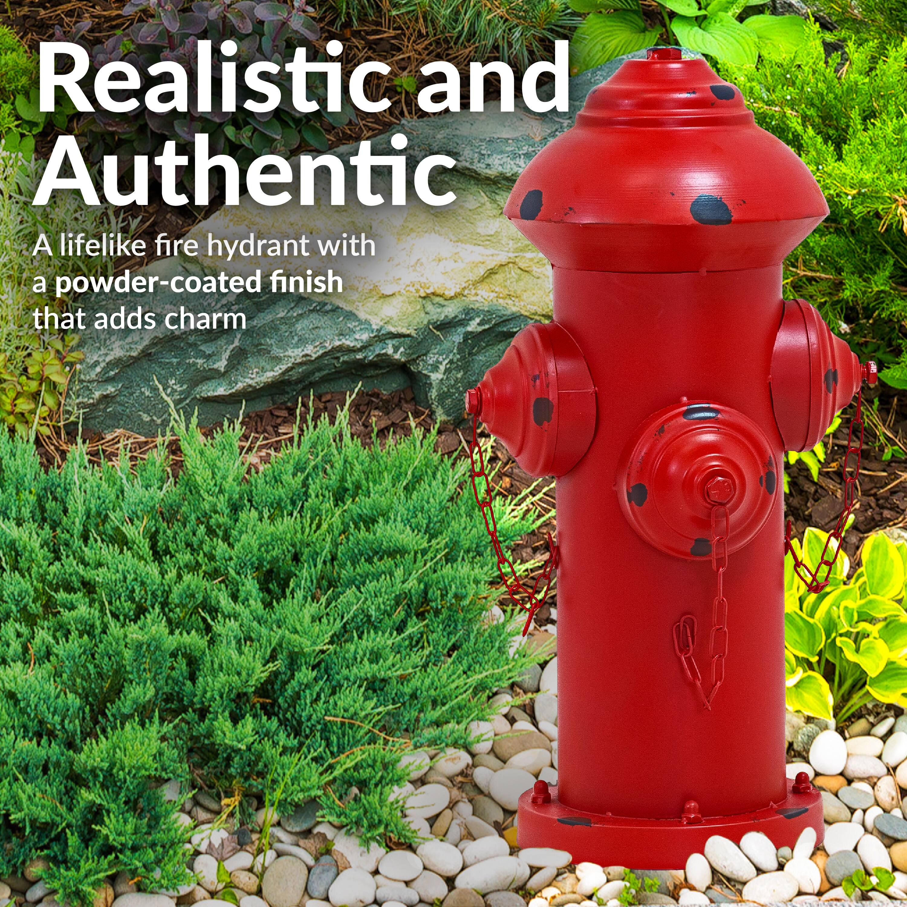 Realistic and Authentic

A lifelike fire hydrant with a powder-coated finish that adds charm