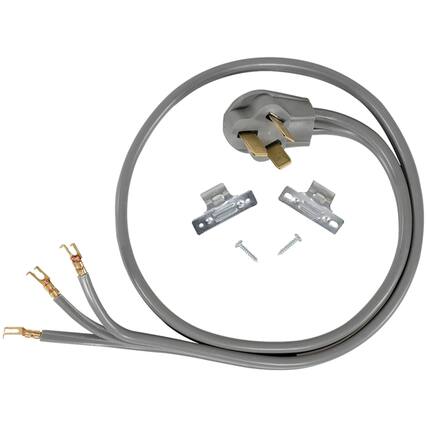 Front. Certified Appliance Accessories - 3-Wire Open-End-Connector 50 Amp Range Cord 4 ft.