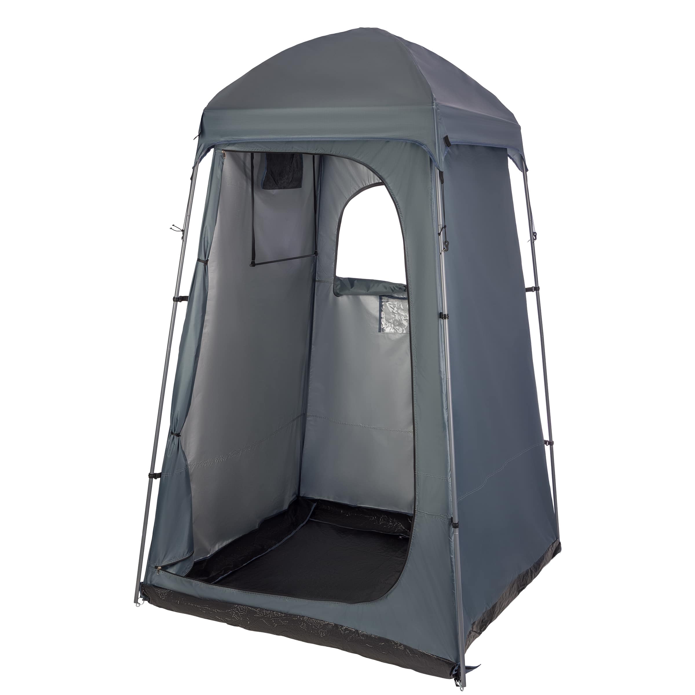 Wakeman Outdoors - Camping Shower, Toilet, or Changing Tent, 5x4.6x7ft - Gray