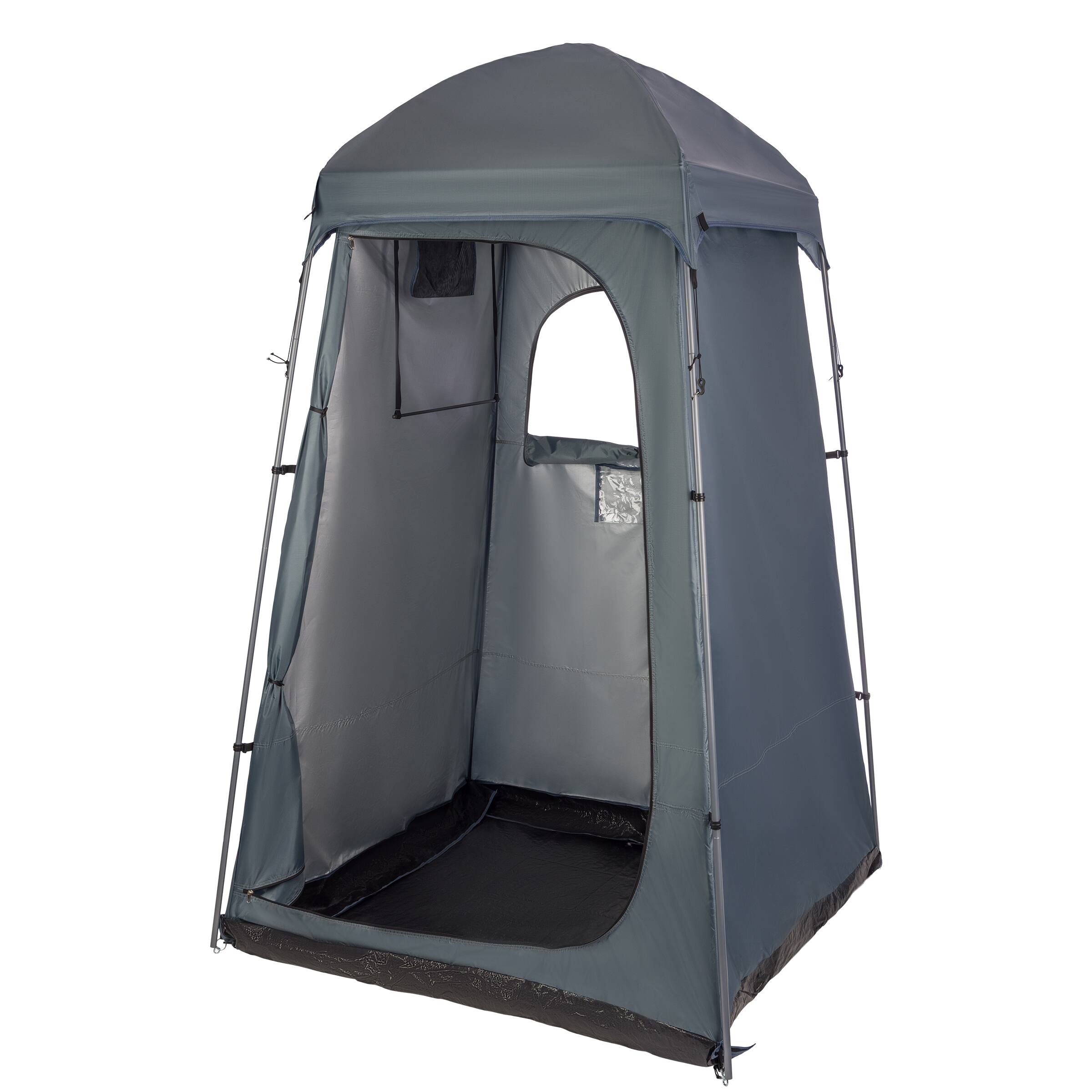 Front. Wakeman Outdoors - Wakeman Outdoors Camping Shower, Toilet, or Changing Tent, Gray, 5x4.6x7ft - Gray.