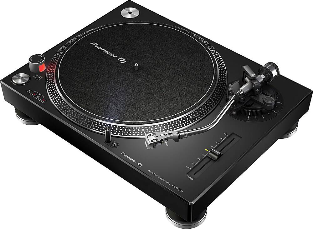 Angle. Pioneer DJ - PLX-500 High-torque, direct drive turntable - Black.