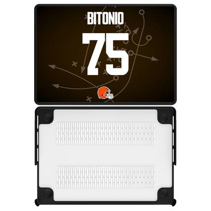 Front. Keyscaper - Joel Bitonio Cleveland Browns MacBook Case - Air 15 in - Multicolor.