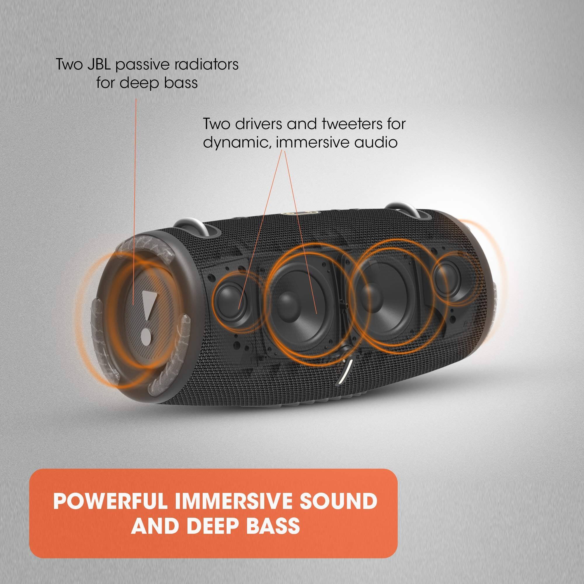 JBL Xtreme 3: Portable Speaker with Bluetooth, Built in