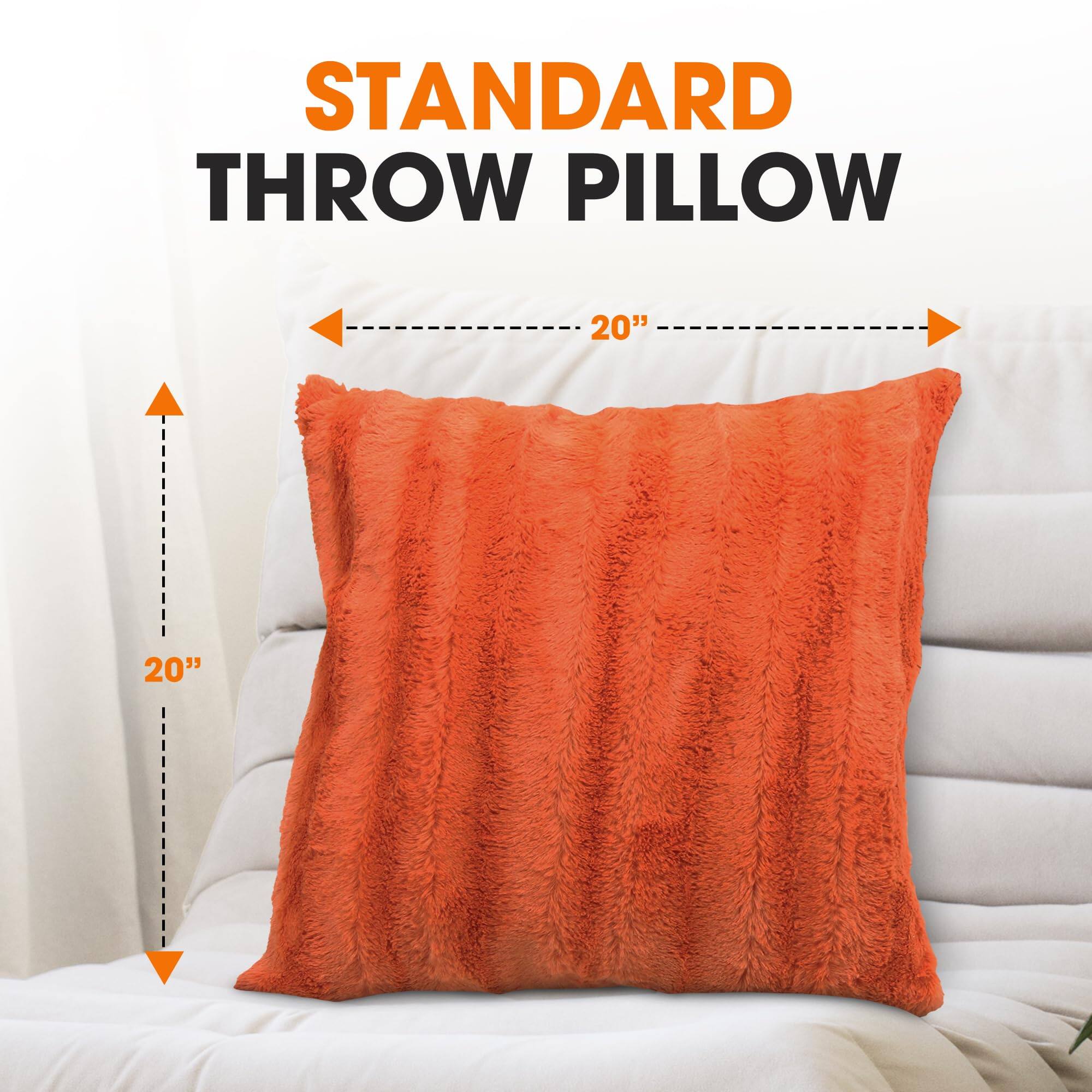 STANDARD THROW PILLOW  
20" x 20"