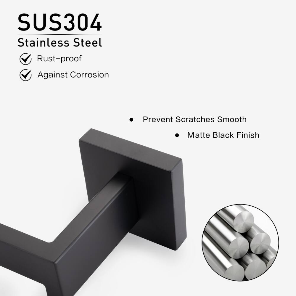 SUS304 Stainless Steel  
- Rust-proof  
- Against Corrosion  
- Prevent Scratches Smooth  
- Matte Black Finish