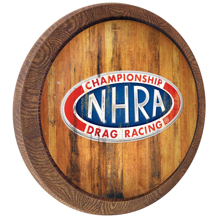 The Fan Brand NHRA Championship Drag Racing 20.25'' Distressed Faux ...