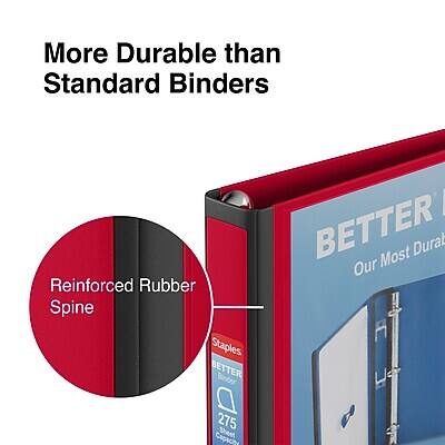 More Durable than Standard Binders

Reinforced Rubber Spine

BETTER
Our Most Durable
275 Sheet Capacity