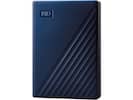 Front. Western Digital - WD 5TB My Passport for Mac Portable External Hard Drive Storage USB-C/USB-A 3.2 - Midnight Blue (WDBA2F0050BBL-WESN) - Blue.