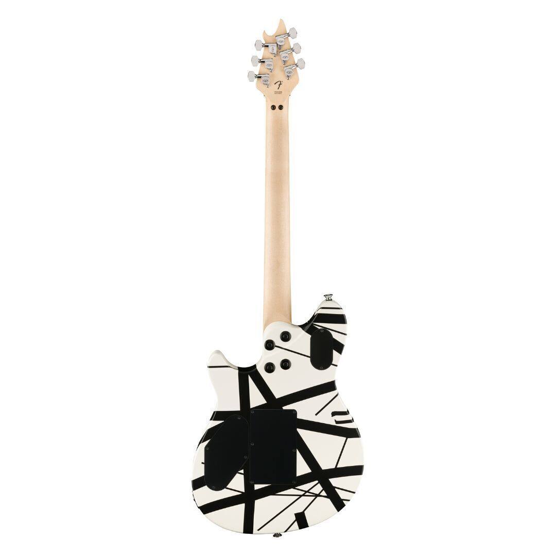 Left. EVH - EVH Wolfgang Special Striped Electric Guitar - Black and White.