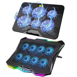 HongFei - 003 Laptop Cooler Pad and AA3 Gaming Laptop 8 Cooling Fans Set - Blue
