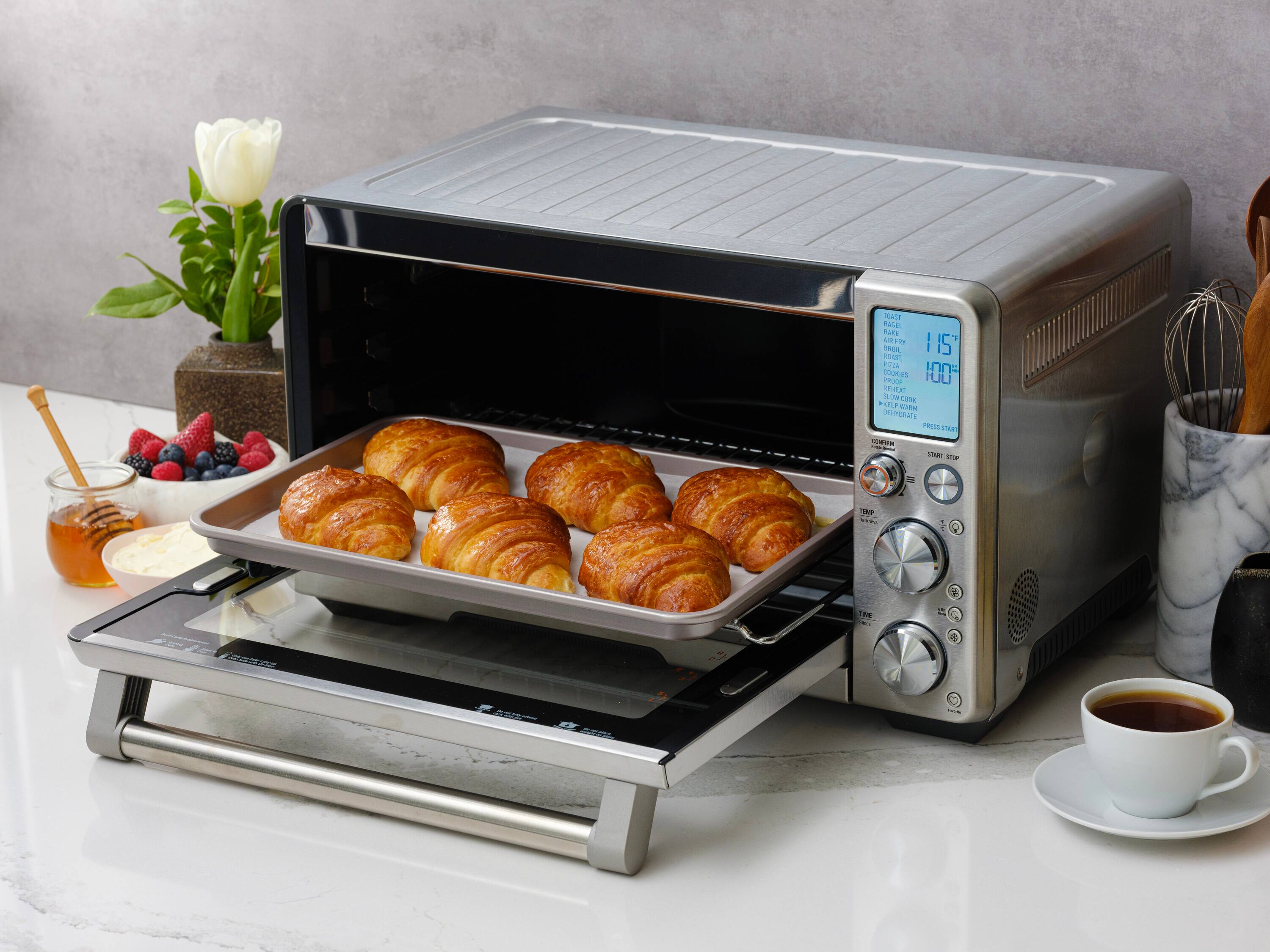 Alt View 1. Breville - Joule 1.0 Cubic Ft Oven Air Fryer Pro - Brushed Stainless Steel.