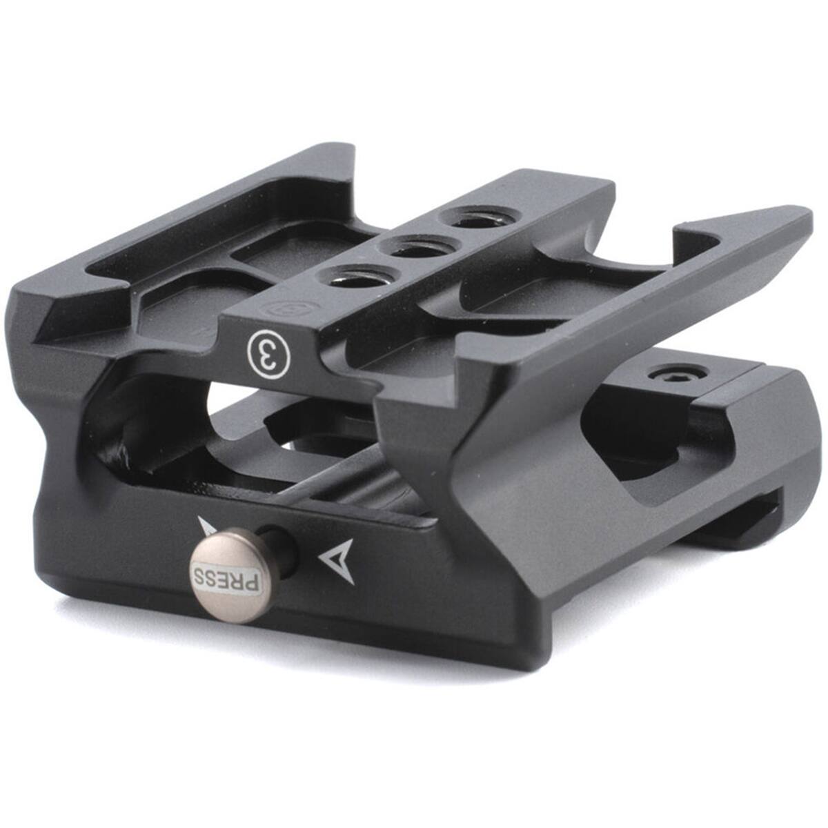 Alt View 4. Tilta - Tilta 15mm LWS Baseplate Adapter Type III - Black.