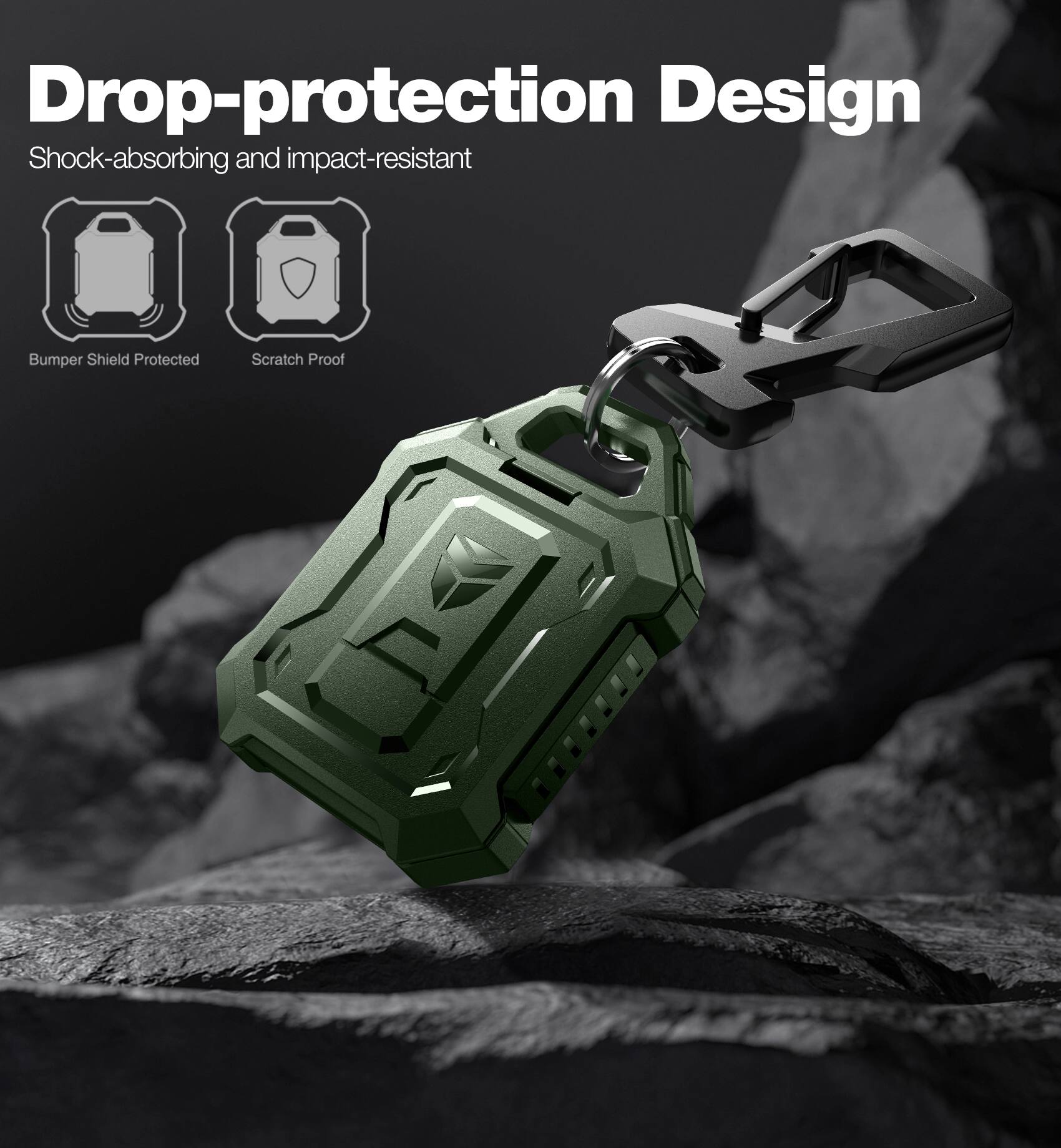 Drop-protection Design  
Shock-absorbing and impact-resistant  
Bumper Shield Protected  
Scratch Proof