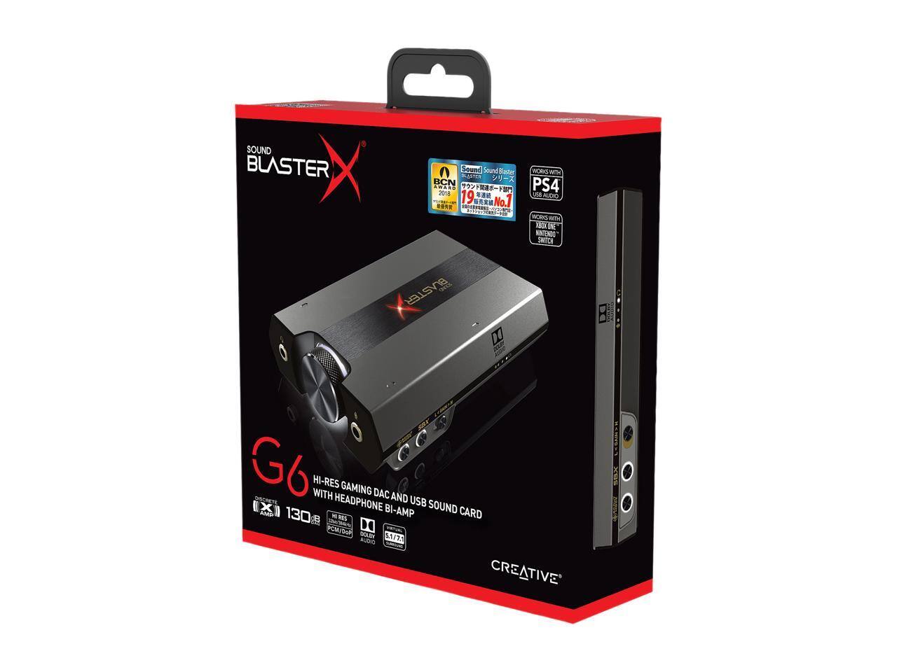 Creative Labs Creative Sound BlasterX G6 Hi Res DAC & USB Sound