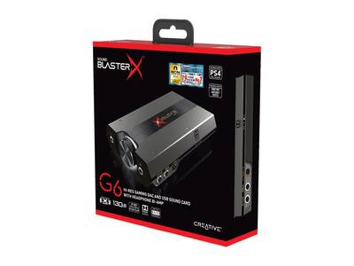 Creative Labs Creative Sound BlasterX G6 Hi Res DAC & USB Sound Creative Labs Creative Sound BlasterX G6 Hi Res DAC & USB Sound