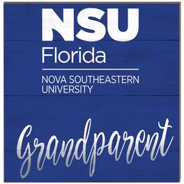 Jardine - Nova Southeastern Sharks 10'' x 10'' Grandparent Plaque - Blue