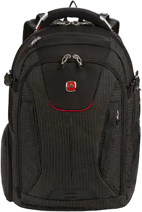 Alt View 11. SwissGear - Commander USB ScanSmart Laptop Backpack - Dotted Black.