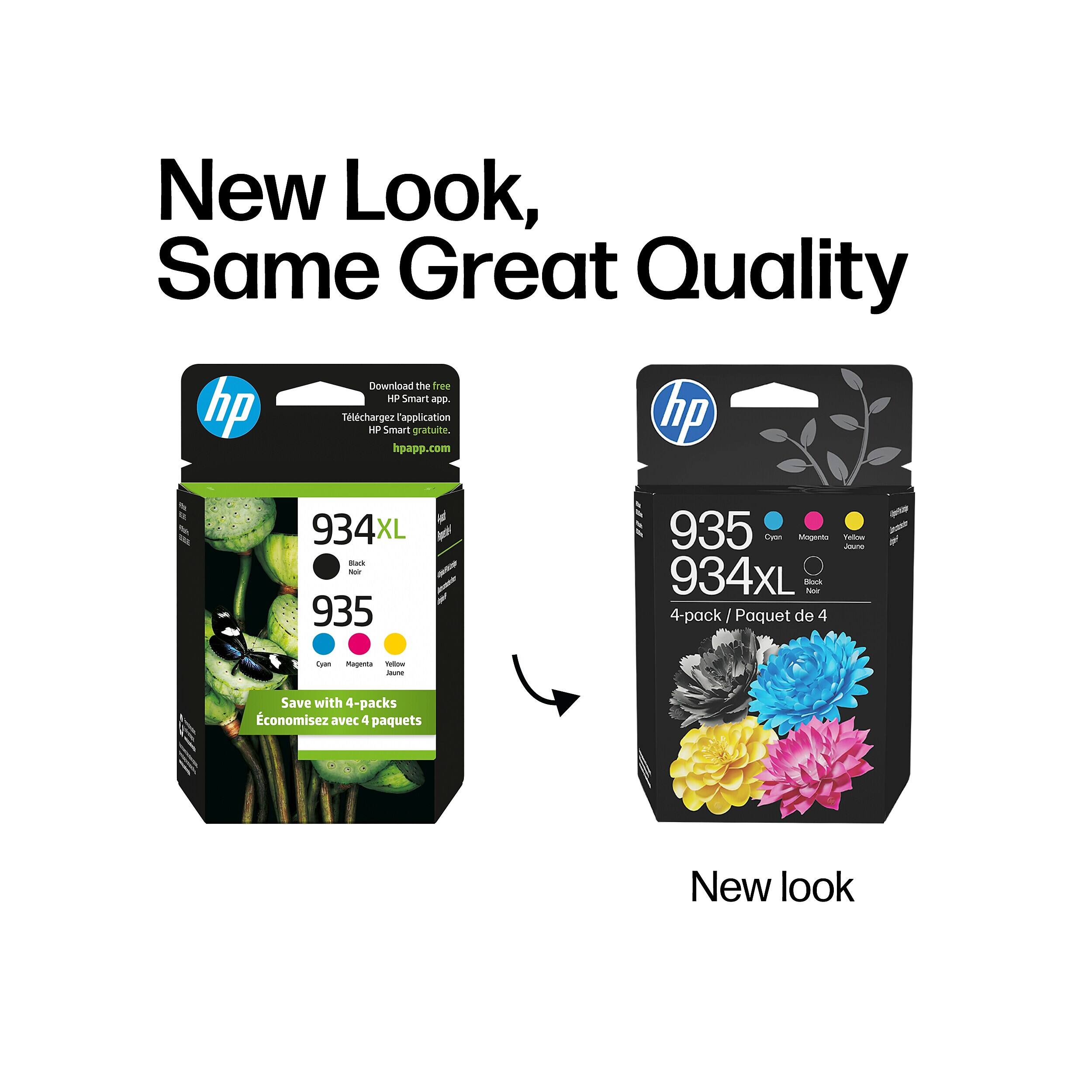 HP 934XL Black 935 Cyan, Magenta, Yellow Ink Cartridges Black|Cyan