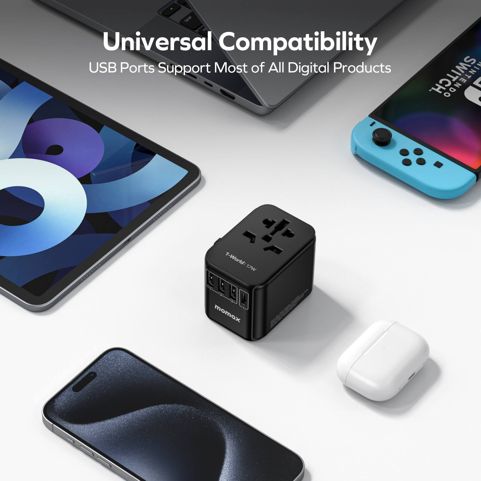 Universal Compatibility USB Ports Support Most of All Digital Products.