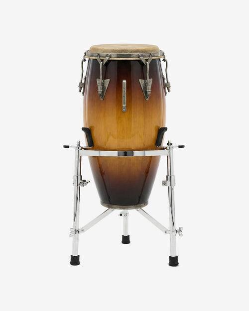Angle. Gibraltar Hardware - Large Conga Stand, with Heavy Duty Adjustable Triangular Frame and Tubular Steel Legs, Universal Fit for Stage, Studio.