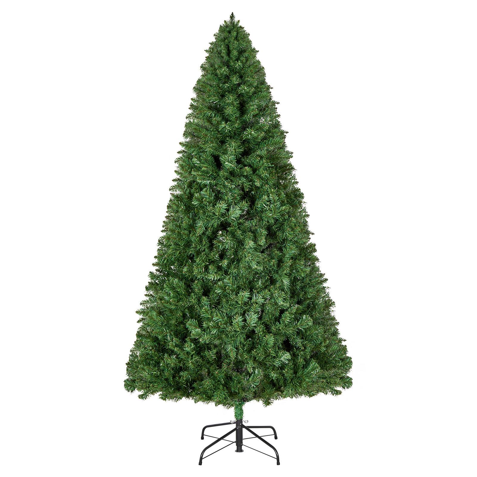 Front. VEVOR - Christmas Tree, 6ft Artificial Xmas Tree, Full Holiday Decor Trees with 1250 Branch Tips & Sturdy Metal Base for Home - Green.