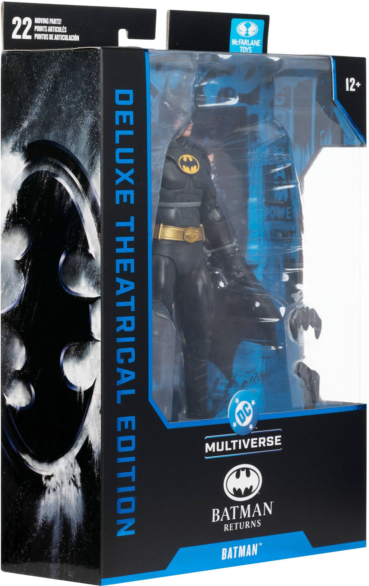 DELUXE THEATRICAL EDITION

22 MOVING PARTS!  
POINTS ARTICULS  
PUNTOS DE ARTICULACIÓN

McFARLANE TOYS

MULTIVERSE  
BATMAN RETURNS

BATMAN™

12+