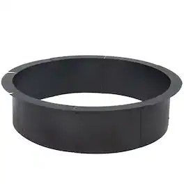 Sunnydaze - Steel Fire Pit Ring Insert, Round, 34" Outer / 30" Inner Dia - Black