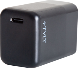 TYLT - Full Speed 30W Charger USB-C Power Delivery Charger with Lightning Cable Black - Black