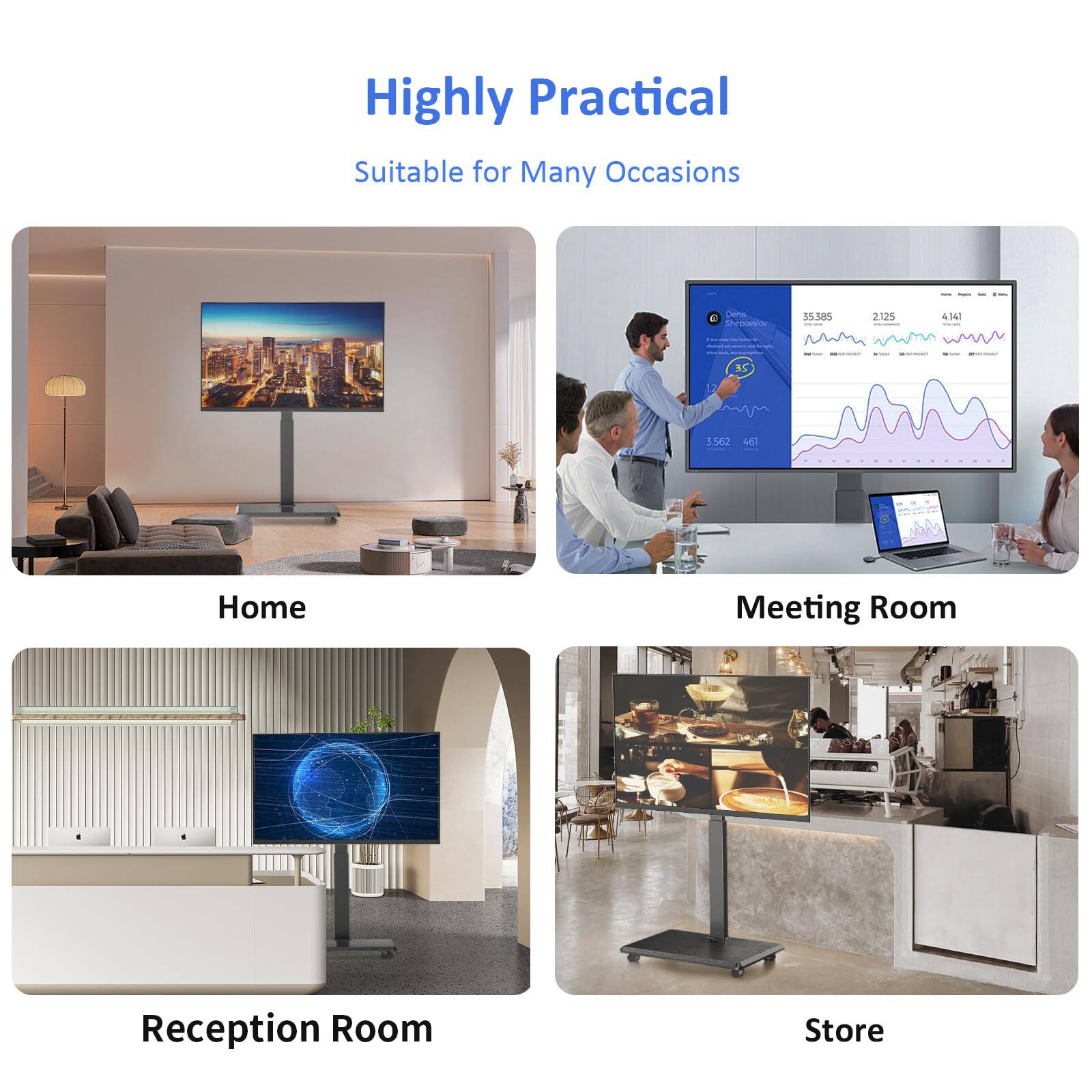 Highly Practical  
Suitable for Many Occasions  

Home  
Meeting Room  
Reception Room  
Store