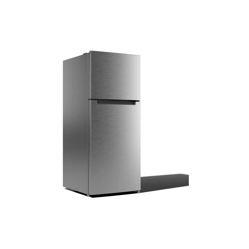 Angle. Element - Element ENR18TFGCS 17.6 Cu. Ft. Stainless Top Freezer Refrigerator - Stainless.