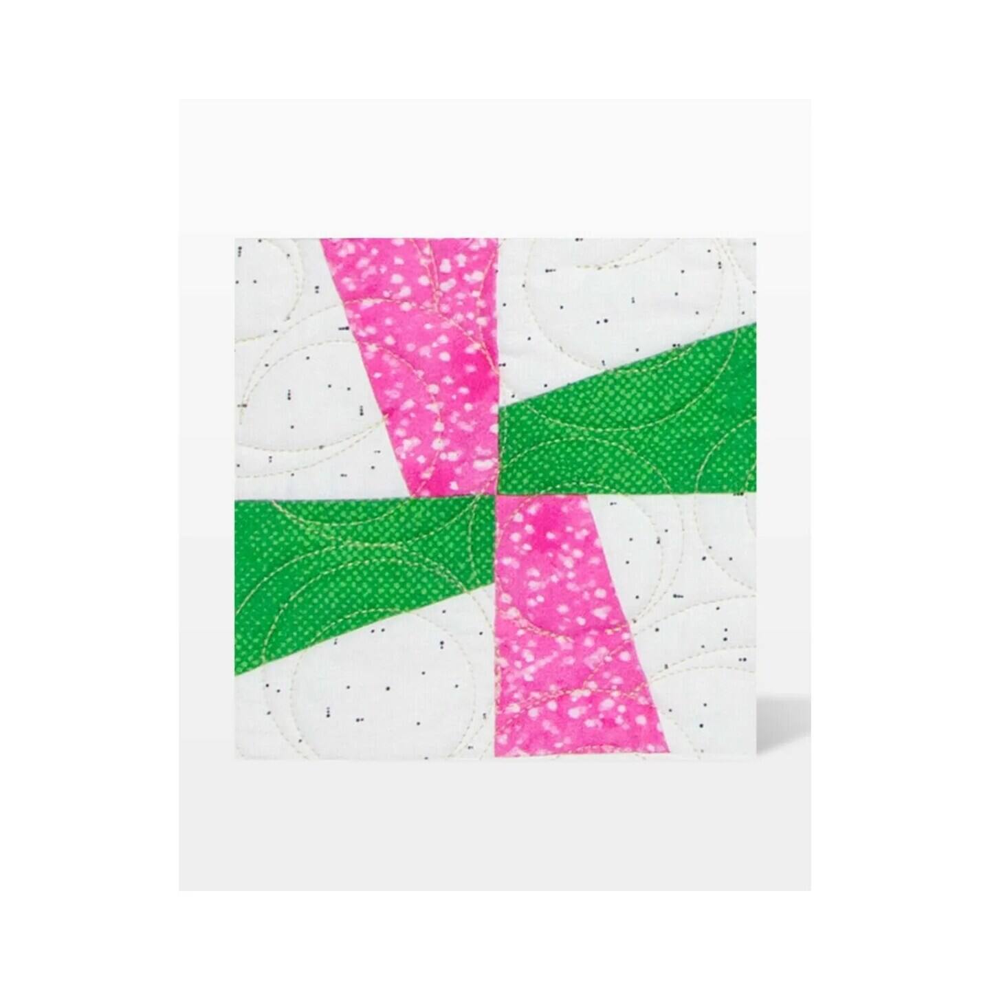 Angle. AccuQuilt - GO! Fractured Tumbler-3 Finished Die - Multicolor.