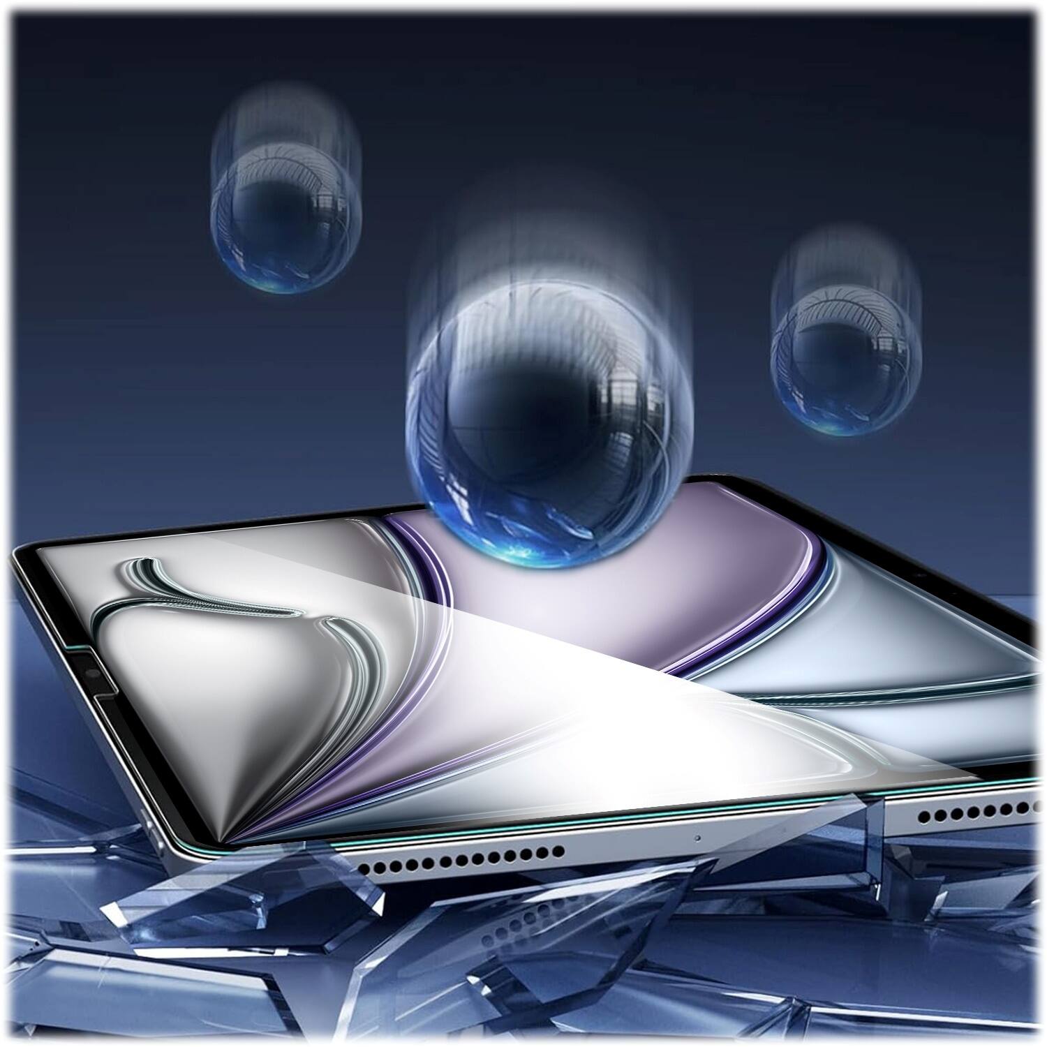 Alt View 15. SaharaCase - Easy Apply Tempered Glass Screen Protector for Apple iPad Air 13-inch (M2 2024 and M3 2025) - Clear.