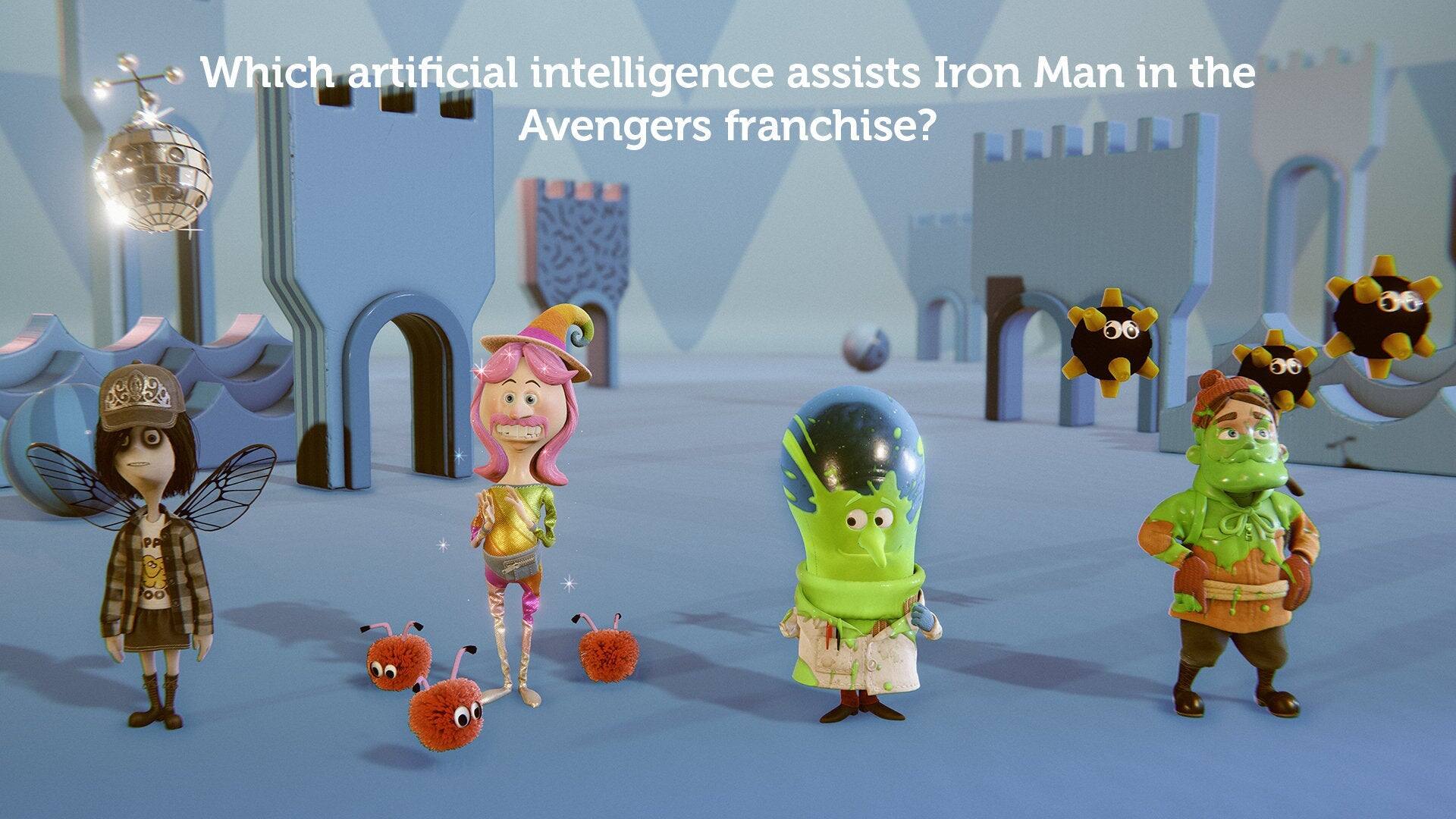 Which artificial intelligence assists Iron Man in the Avengers franchise?