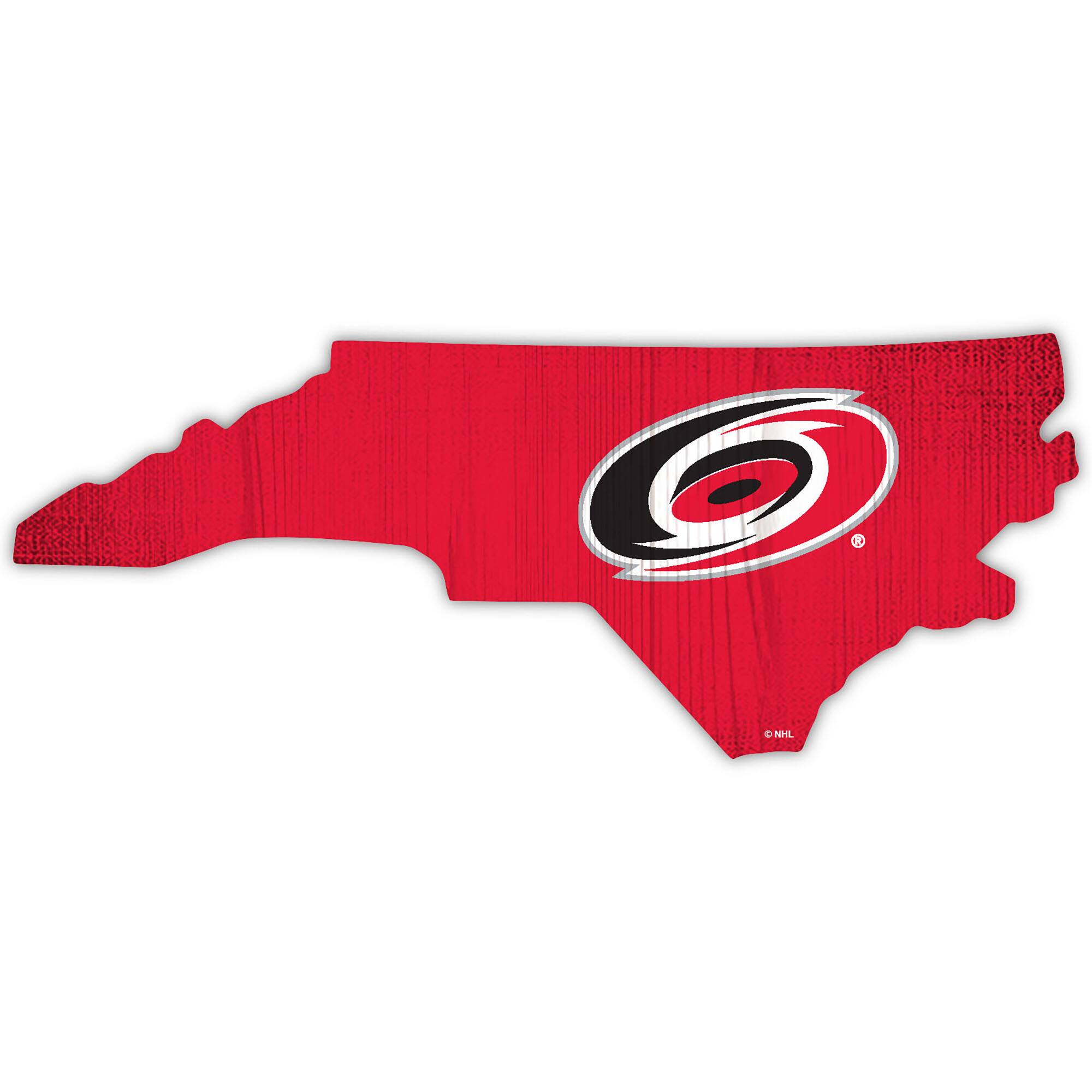 Carolina Hurricanes 12" Logo State Sign