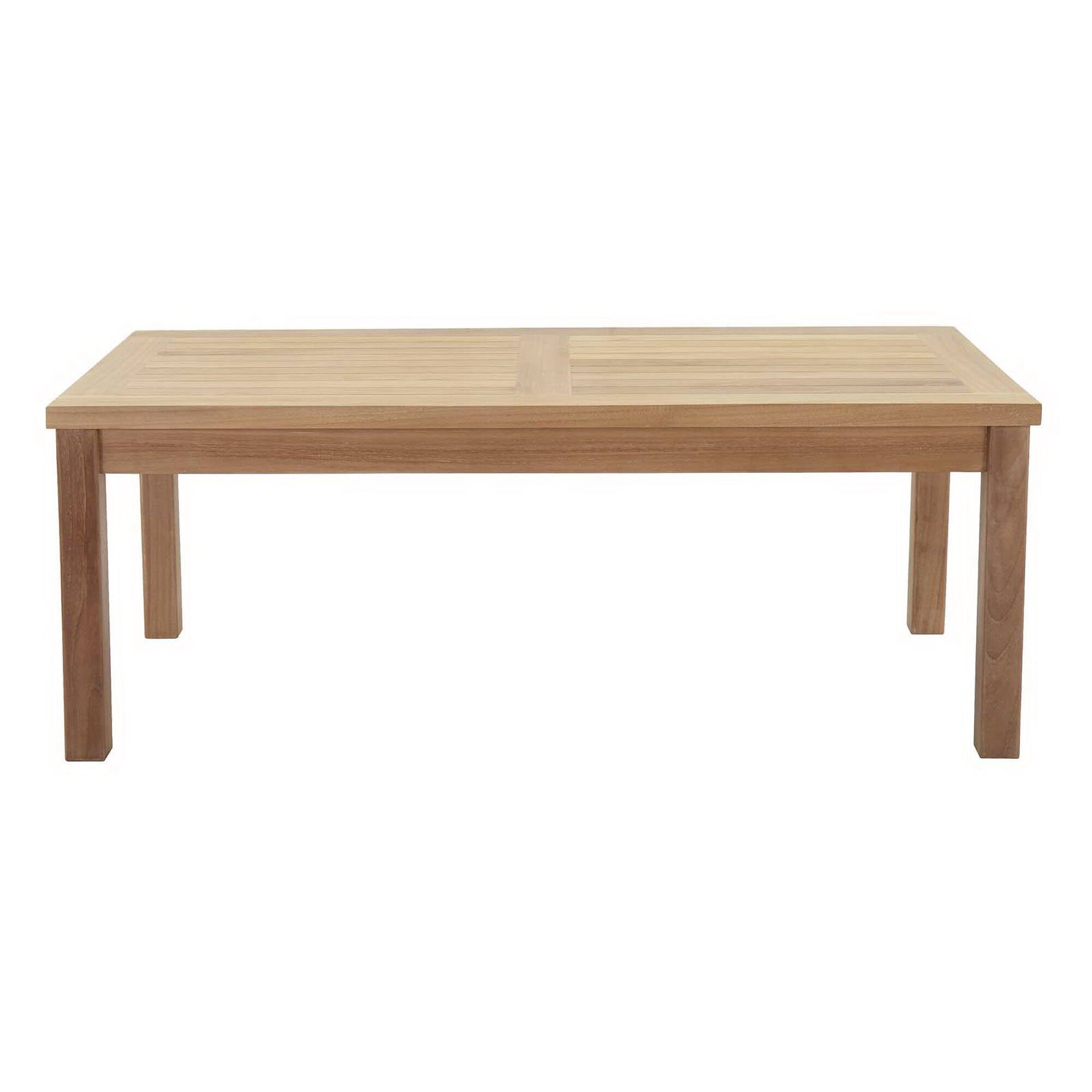 Left. Modway - Marina Outdoor Patio Teak Rectangle Coffee Table by Modway - Natural.