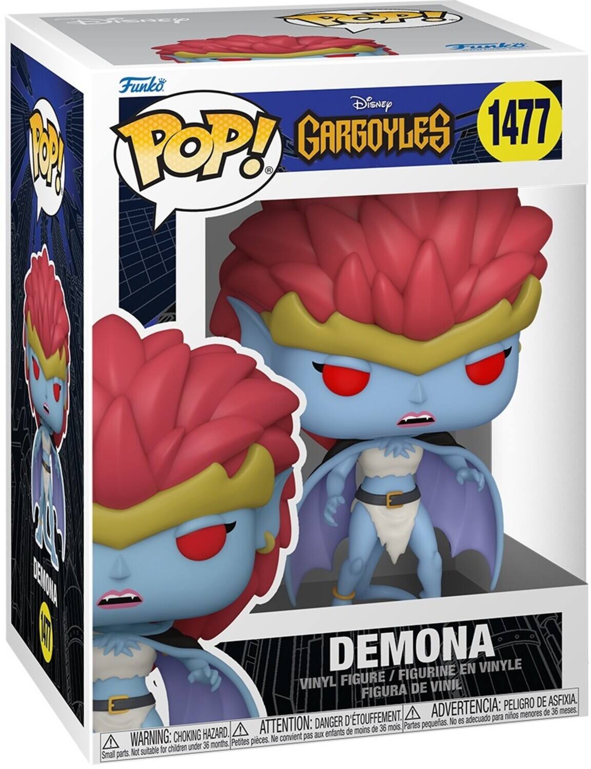 CEsteaty FOOP ale 16 Funko. Disney M GARGOYLES 1477 POP! R DEMONA DEMONA FIGURINE EN VINYLE FIGURE I VINYL DE VINIL FIGURA PELIGRO DE ASFIXIA. D'TOUFFEMENT. ADVERTENCIA: nios menores de 36 meses. DANGER No es adecuado para ATTENTION: de 36 mois, Partes pequeas. HAZARD. enfants de moins WARNING: CHOKING Ne convient pas aux 36 months Pettes pieces. Not suitable for children under Smal parts.